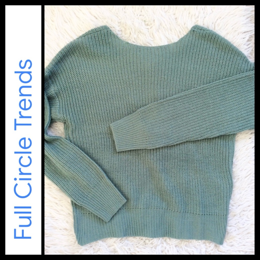 Nwot Full Circle Threads Knot Front Sweater View 5